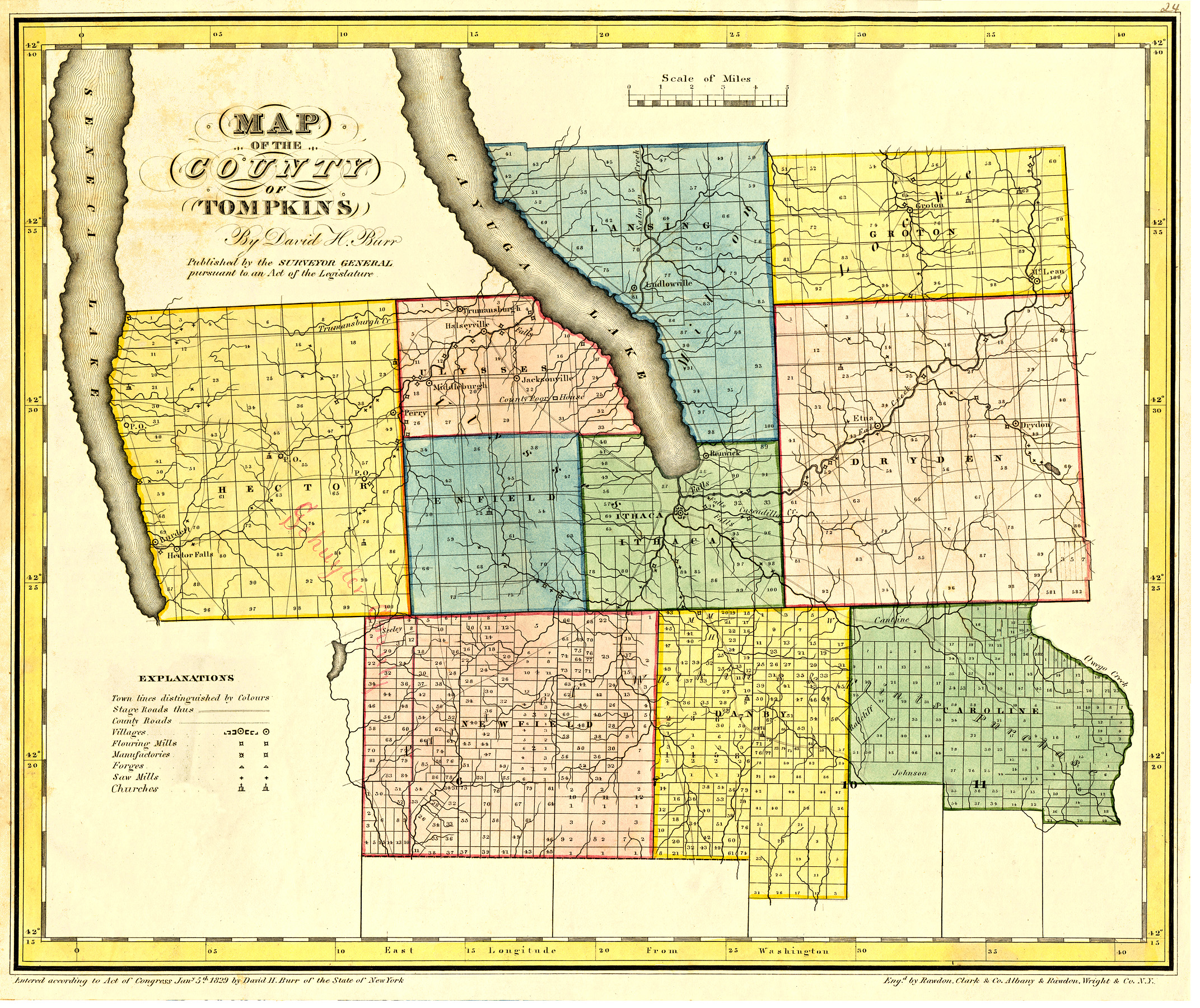 1829 - Tompkins County New York